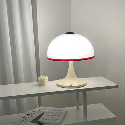 Contemporary Nordic USB Dome Mushroom Iron Acrylic LED Table Lamp For Bedroom