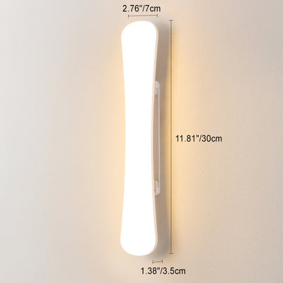 Modern Simplicity ABS PP Strip LED Wall Sconce Lamp For Living Room