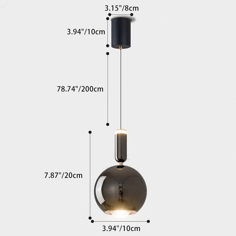 Contemporary Nordic Iron Aluminum Acrylic Liftable Lollipop LED Pendant Light For Bedside