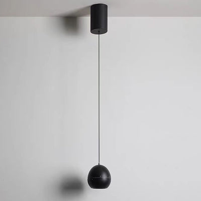 Modern Simplicity Aluminum Egg Liftable Adjustable Focus LED Pendant Light For Bedside