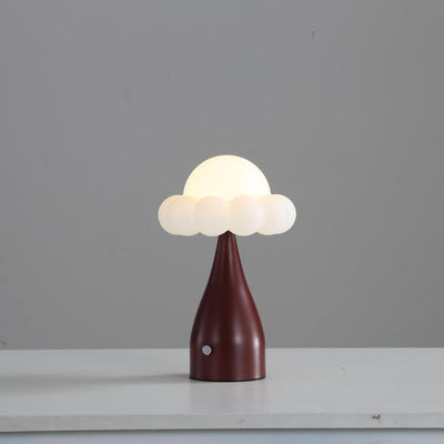 Contemporary Creative Iron Plastic Dome Cloud LED Table Lamp Night Light For Bedroom