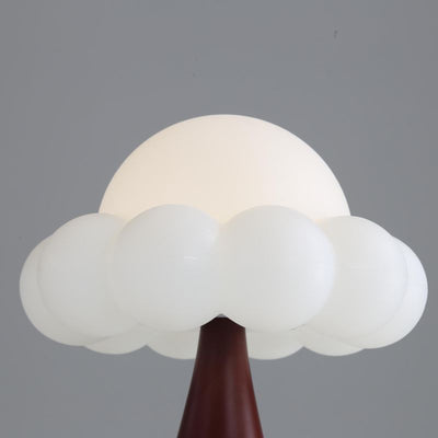 Contemporary Creative Iron Plastic Dome Cloud LED Table Lamp Night Light For Bedroom