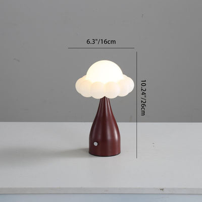 Contemporary Creative Iron Plastic Dome Cloud LED Table Lamp Night Light For Bedroom