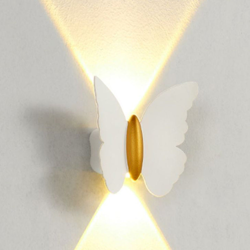 Contemporary Creative Waterproof Butterfly Aluminum LED Wall Sconce Lamp For Outdoor Patio