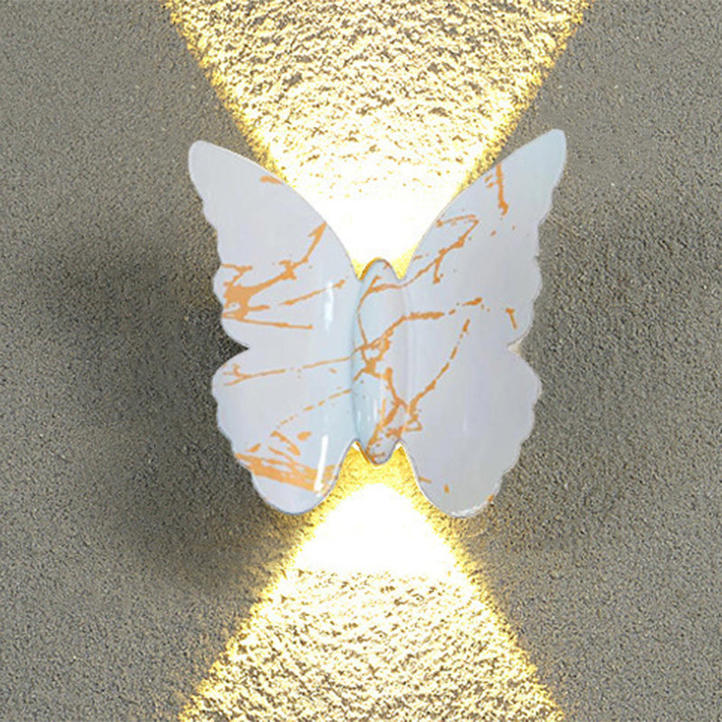 Contemporary Creative Waterproof Butterfly Aluminum LED Wall Sconce Lamp For Outdoor Patio