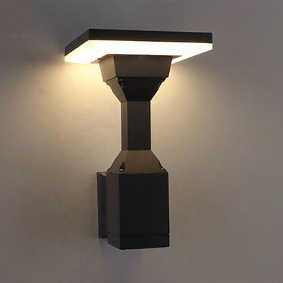 Modern Simplicity Waterproof Column Square Round Aluminum PC LED Wall Sconce Lamp For Outdoor Patio