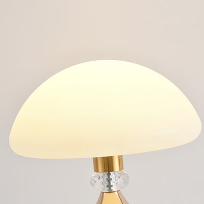 Contemporary Luxury USB Iron PC Dome Mushroom LED Table Lamp For Bedside