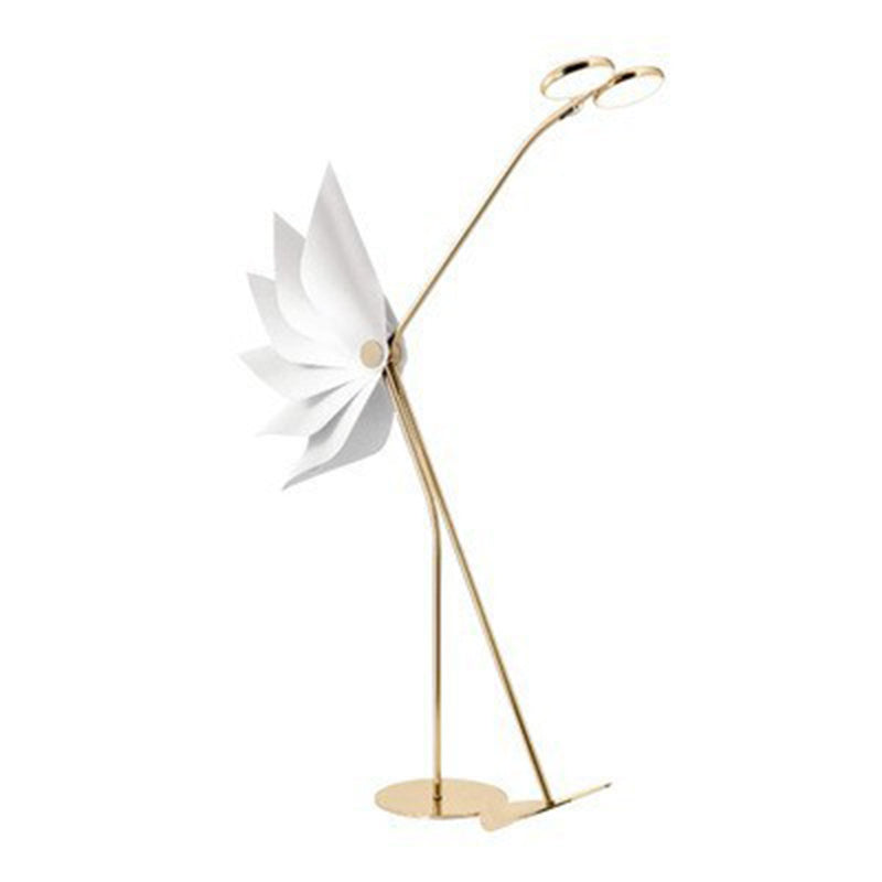 Contemporary Creative Flamingo Iron Acrylic LED Standing Floor Lamp For Living Room