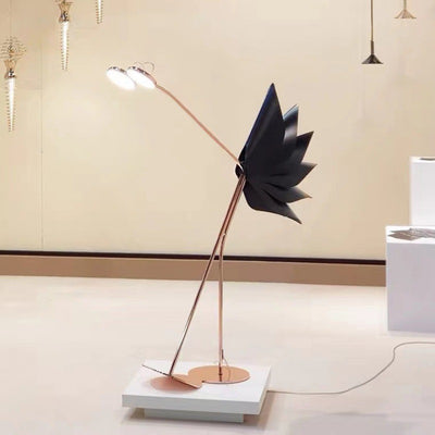 Contemporary Creative Flamingo Iron Acrylic LED Standing Floor Lamp For Living Room