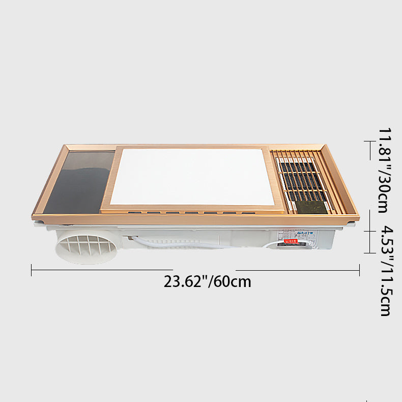 Modern Simplicity Bath Heater Ventilatable Rectangular Iron Plastic ABS PVC PTC LED Flush Mount Ceiling Light For Bathroom