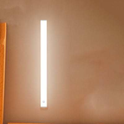 Modern Minimalist Rechargeable Body Sensor Magnetic PC Acrylic Strip LED Wall Sconce Lamp For Kitchen