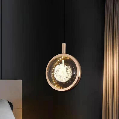 Modern Luxury Aluminum Crystal Round Bubble Jellyfish Deer LED Pendant Light For Bedside