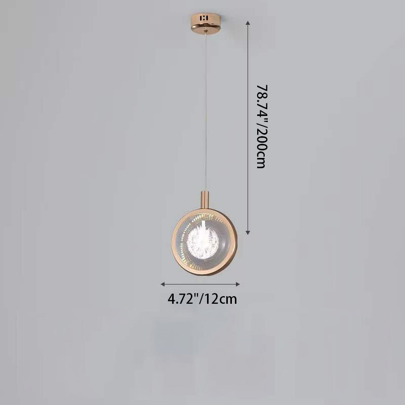 Modern Luxury Aluminum Crystal Round Bubble Jellyfish Deer LED Pendant Light For Bedside