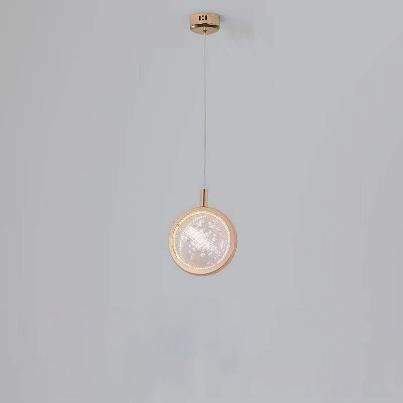 Modern Luxury Aluminum Crystal Round Bubble Jellyfish Deer LED Pendant Light For Bedside