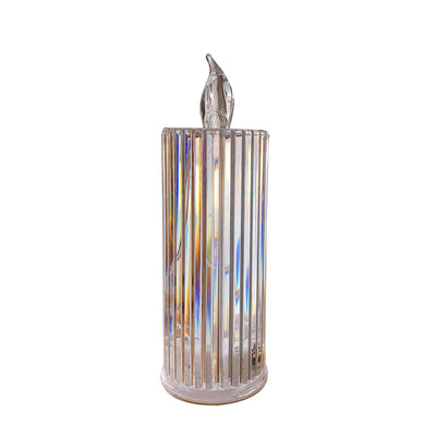 Modern Art Deco Battery PP Candle Decoration LED Table Lamp Night Light For Dining Room