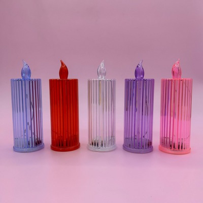 Modern Art Deco Battery PP Candle Decoration LED Table Lamp Night Light For Dining Room