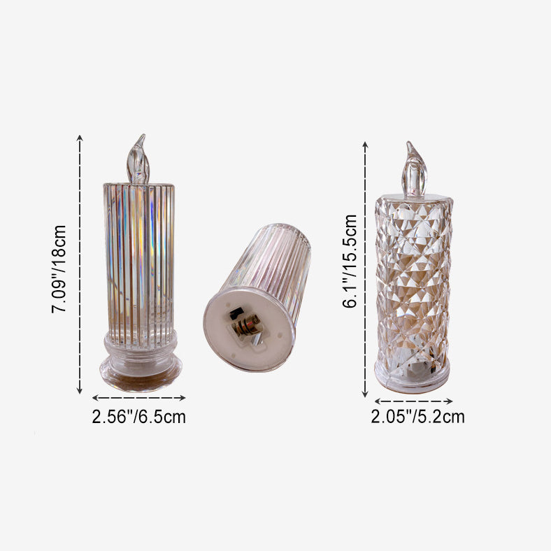 Modern Art Deco Battery PP Candle Decoration LED Table Lamp Night Light For Dining Room