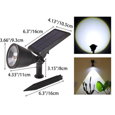 Modern Simplicity Solar Waterproof Horn Spotlight ABS PC LED Wall Sconce Lamp For Outdoor Patio