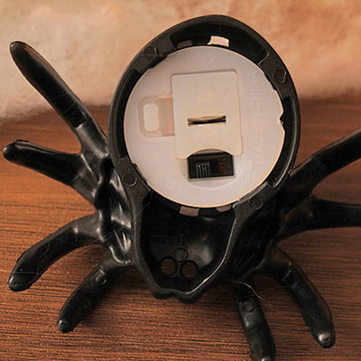 Contemporary Creative Battery Plastic Simulation Spider Skull Eye Halloween Prop LED Night Light Small Light For Bedroom