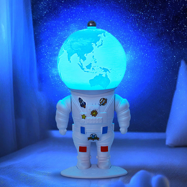 Contemporary Creative ABS PS Astronaut Lunar Kids Rechargeable LED Table Lamp Night Light For Bedroom