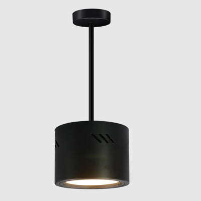 Modern Minimalist Aluminum PC Round Cylinder LED Pendant Light For Hallway