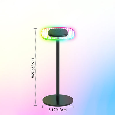 Modern Simplicity Rechargeable Round Square Iron ABS PC Acrylic Touch Switch LED Table Lamp For Study