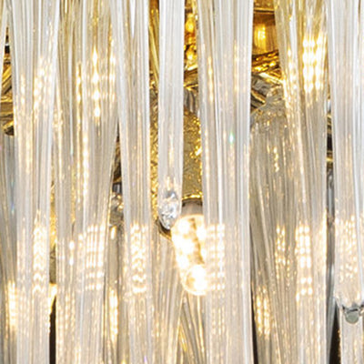 Modern Luxury Aluminum Crystal Branch Droplet 6/8/10/14/18 Light Chandeliers For Living Room