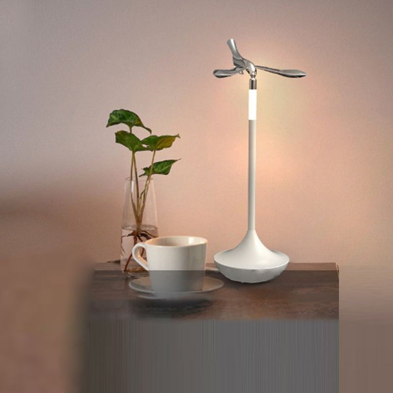 Contemporary Scandinavian Rechargeable Aluminum Acrylic Flying Bird Rotatable LED Table Lamp For Bedside