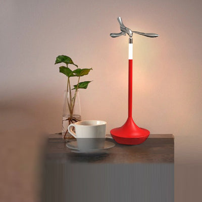 Contemporary Scandinavian Rechargeable Aluminum Acrylic Flying Bird Rotatable LED Table Lamp For Bedside