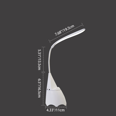 Modern Simplicity USB Rechargeable ABS Silica Hose Strip Adjustable LED Desk Lamp For Study