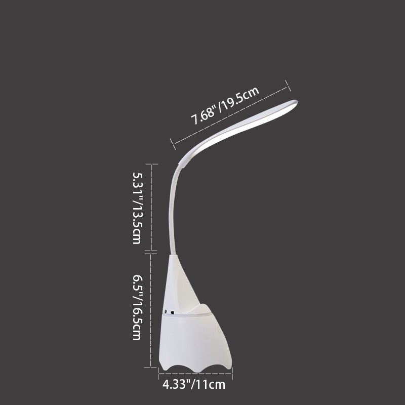 Modern Simplicity USB Rechargeable ABS Silica Hose Strip Adjustable LED Desk Lamp For Study