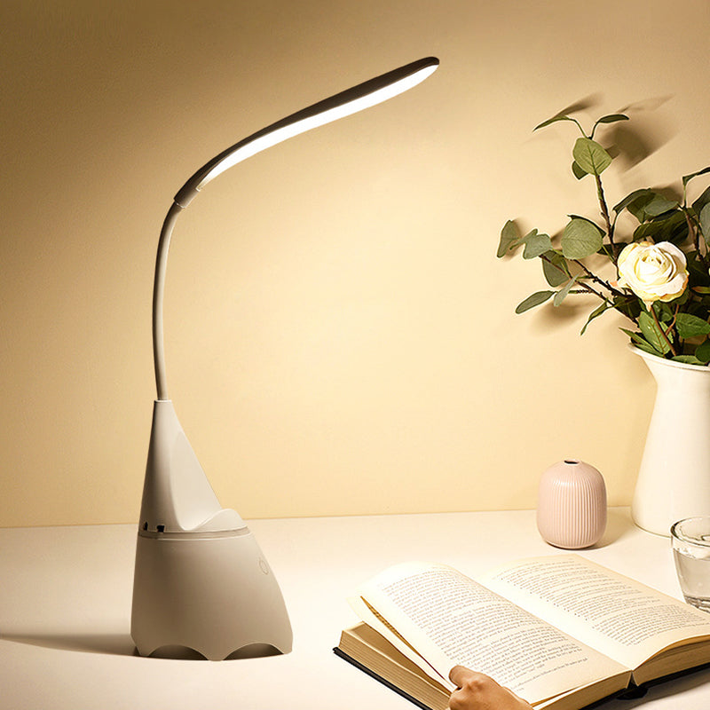 Modern Simplicity USB Rechargeable ABS Silica Hose Strip Adjustable LED Desk Lamp For Study