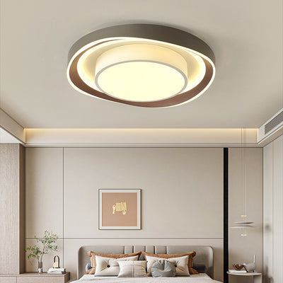 Modern Simplicity Iron Acrylic Rectangular Round Square LED Flush Mount Ceiling Light For Bedroom