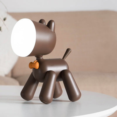 Contemporary Creative Rechargeable ABS PC Puppy LED Table Lamp Night Light For Bedside