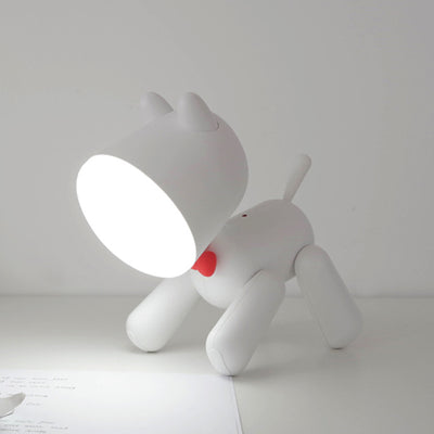 Contemporary Creative Rechargeable ABS PC Puppy LED Table Lamp Night Light For Bedside