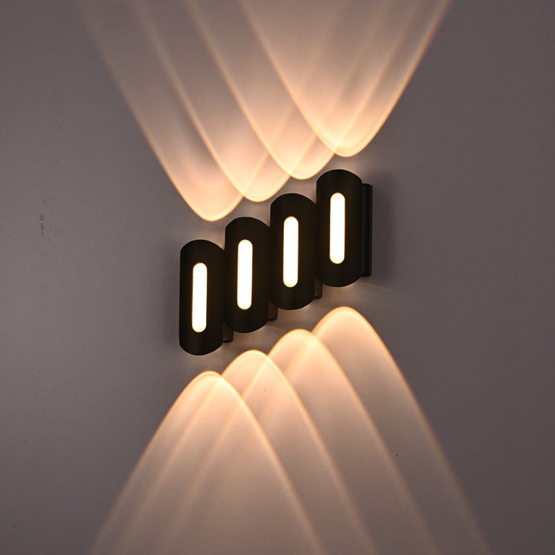 Modern Simplicity Waterproof Aluminum Strip LED Wall Sconce Lamp For Outdoor Patio