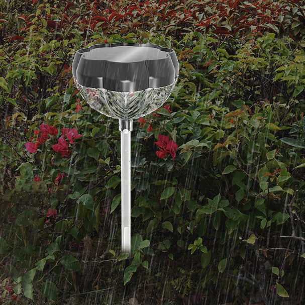 Modern Simplicity Solar Waterproof Acrylic ABS Flower Petal LED Outdoor Light Landscape Lighting For Garden