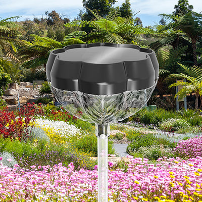 Modern Simplicity Solar Waterproof Acrylic ABS Flower Petal LED Outdoor Light Landscape Lighting For Garden