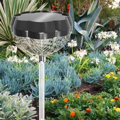 Modern Simplicity Solar Waterproof Acrylic ABS Flower Petal LED Outdoor Light Landscape Lighting For Garden