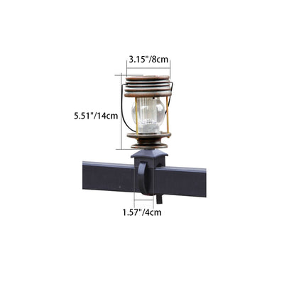 Contemporary Retro Solar Waterproof Portable ABS Cylinder LED Outdoor Light Landscape Lighting For Garden