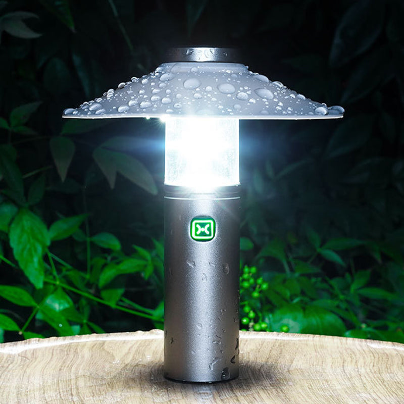 Modern Minimalist Rechargeable Waterproof Cylinder Flashlight Portable LED Outdoor Light For Outdoor Patio