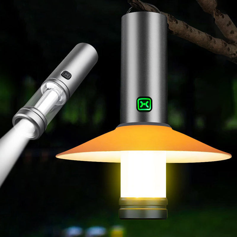 Modern Minimalist Rechargeable Waterproof Cylinder Flashlight Portable LED Outdoor Light For Outdoor Patio