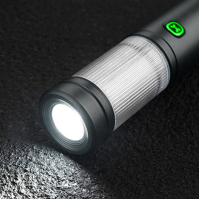 Modern Minimalist Rechargeable Waterproof Cylinder Flashlight Portable LED Outdoor Light For Outdoor Patio