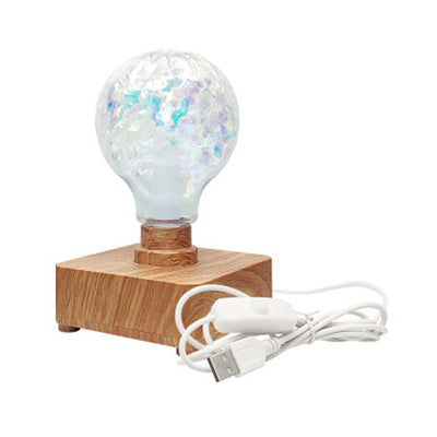 Contemporary Creative USB Rechargeable ABS PET Rose Bulb LED Table Lamp Night Light For Bedroom