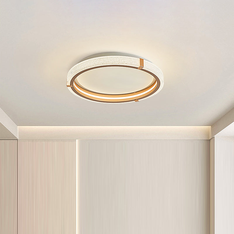 Modern Luxury Aluminum Acrylic Round LED Flush Mount Ceiling Light For Bedroom