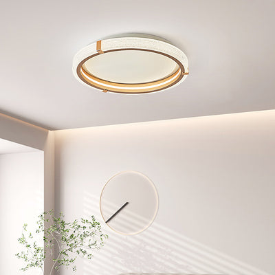 Modern Luxury Aluminum Acrylic Round LED Flush Mount Ceiling Light For Bedroom