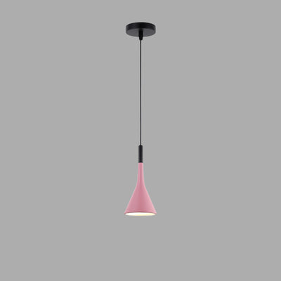 Contemporary Nordic Iron Conic 1-Light Pendant Light For Bedside