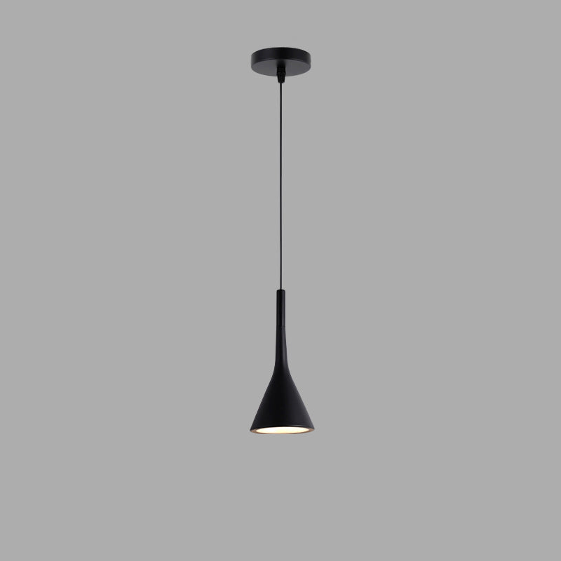 Contemporary Nordic Iron Conic 1-Light Pendant Light For Bedside