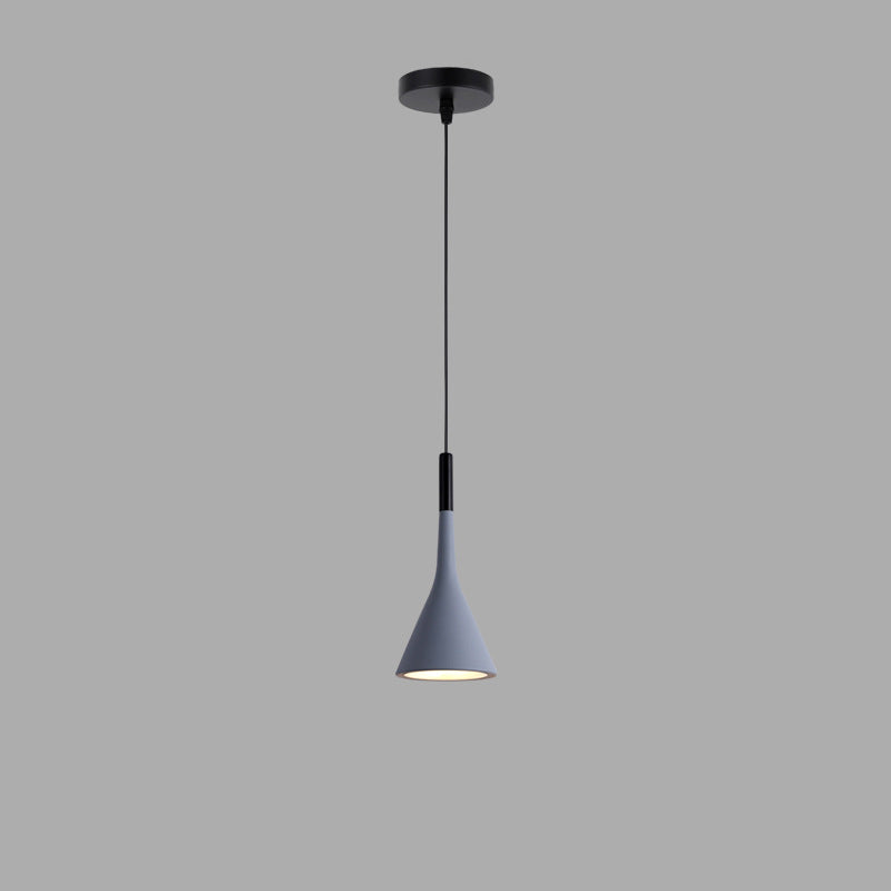 Contemporary Nordic Iron Conic 1-Light Pendant Light For Bedside