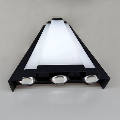 Modern Simplicity Waterproof Aluminum Acrylic Triangle LED Wall Sconce Lamp For Outdoor Patio